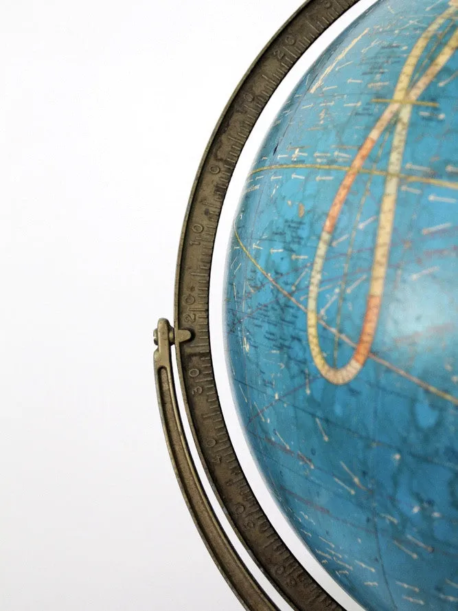 mid century Crams political terrestrial globe XL