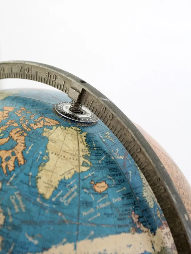 mid century Crams political terrestrial globe XL