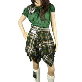 Mini Tartan Pixie Skirt, Irish Heritage Tartan, Original by Highland Kilt Company