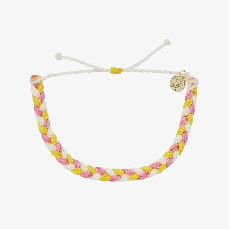 Multi Braided Bracelet Strawberry Lemonade