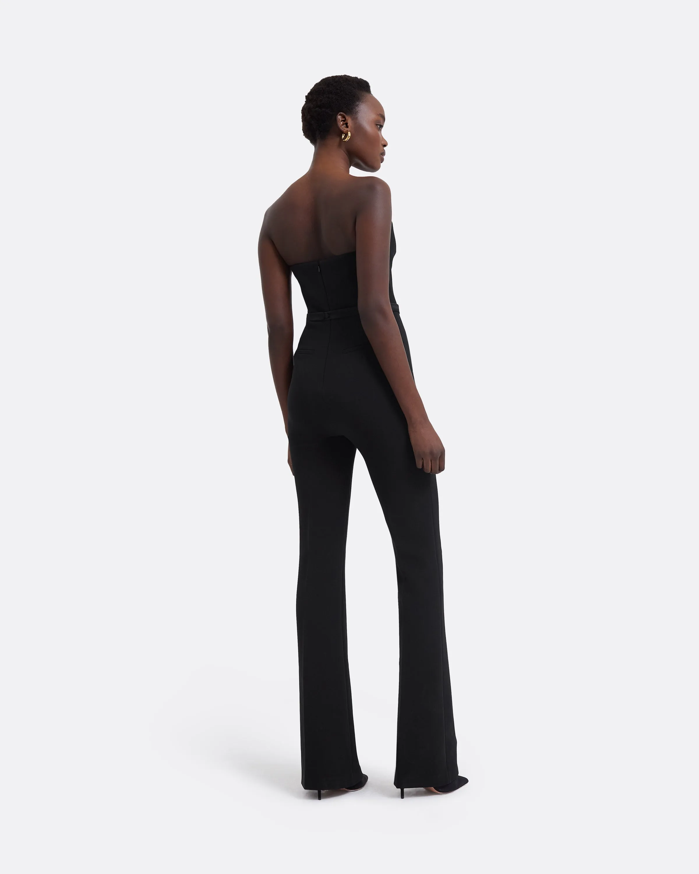 Myrine Black Jumpsuit With Belt