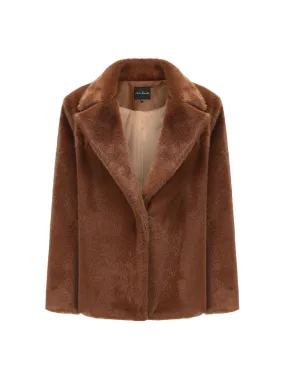 Nana Jacqueline Phoebe Fur Jacket in Brown