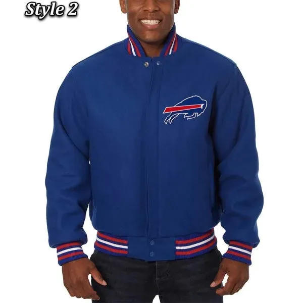 NFL Buffalo Bills Royal Varsity Wool Jacket