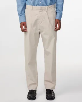 No Nationality Bill Pleated Chino - Khaki Stone
