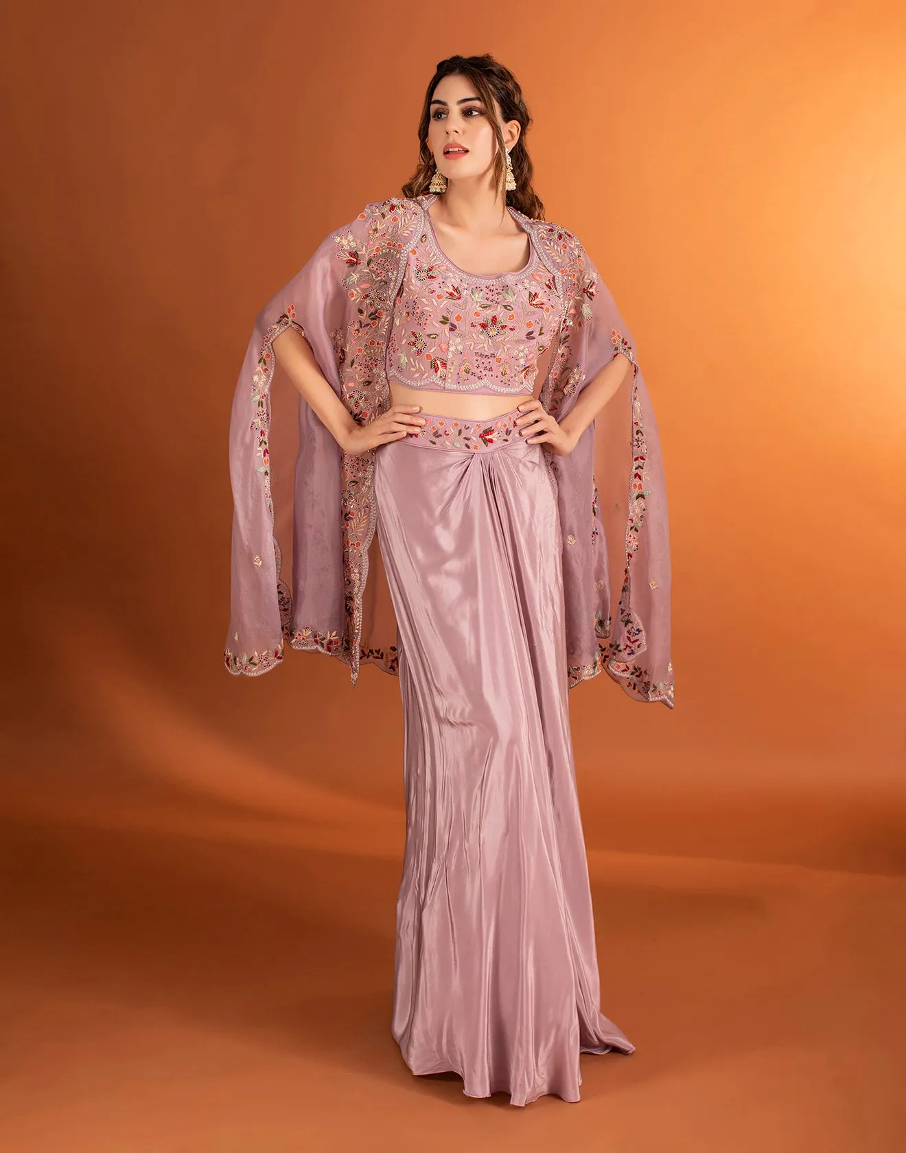 Pearl Pink Draped Draped Fusion Set