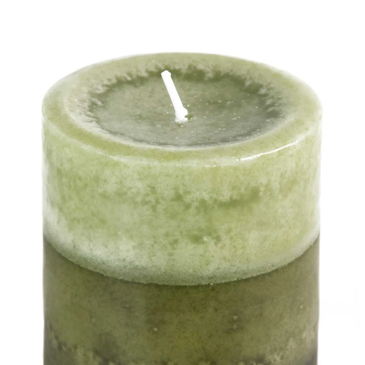 Pier 1 Citrus Cilantro Layered 3x4 Pillar Candle