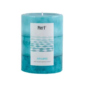Pier 1 Oceans® 3x4 Layered Pillar Candle