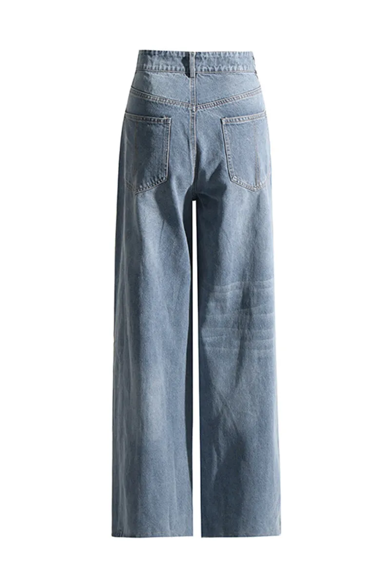 PJ0210 Two Tone Denim Maxi Jeans