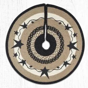 Primitive Black Stars 30" Tree Skirt