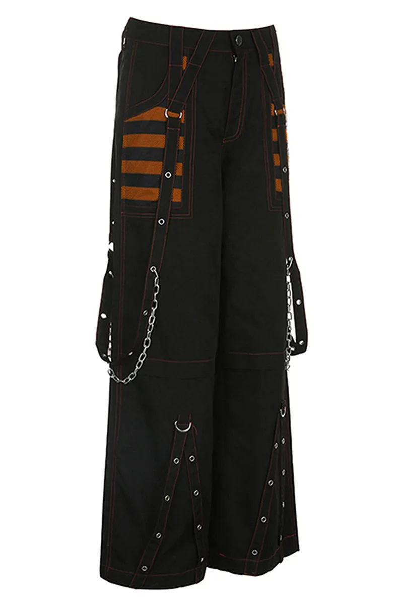 PT3097 Chain Strap Wide Leg Pants