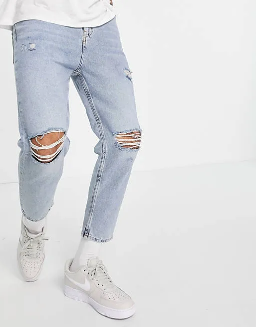Pull & Bear Boyfriend Jean - Blue sky