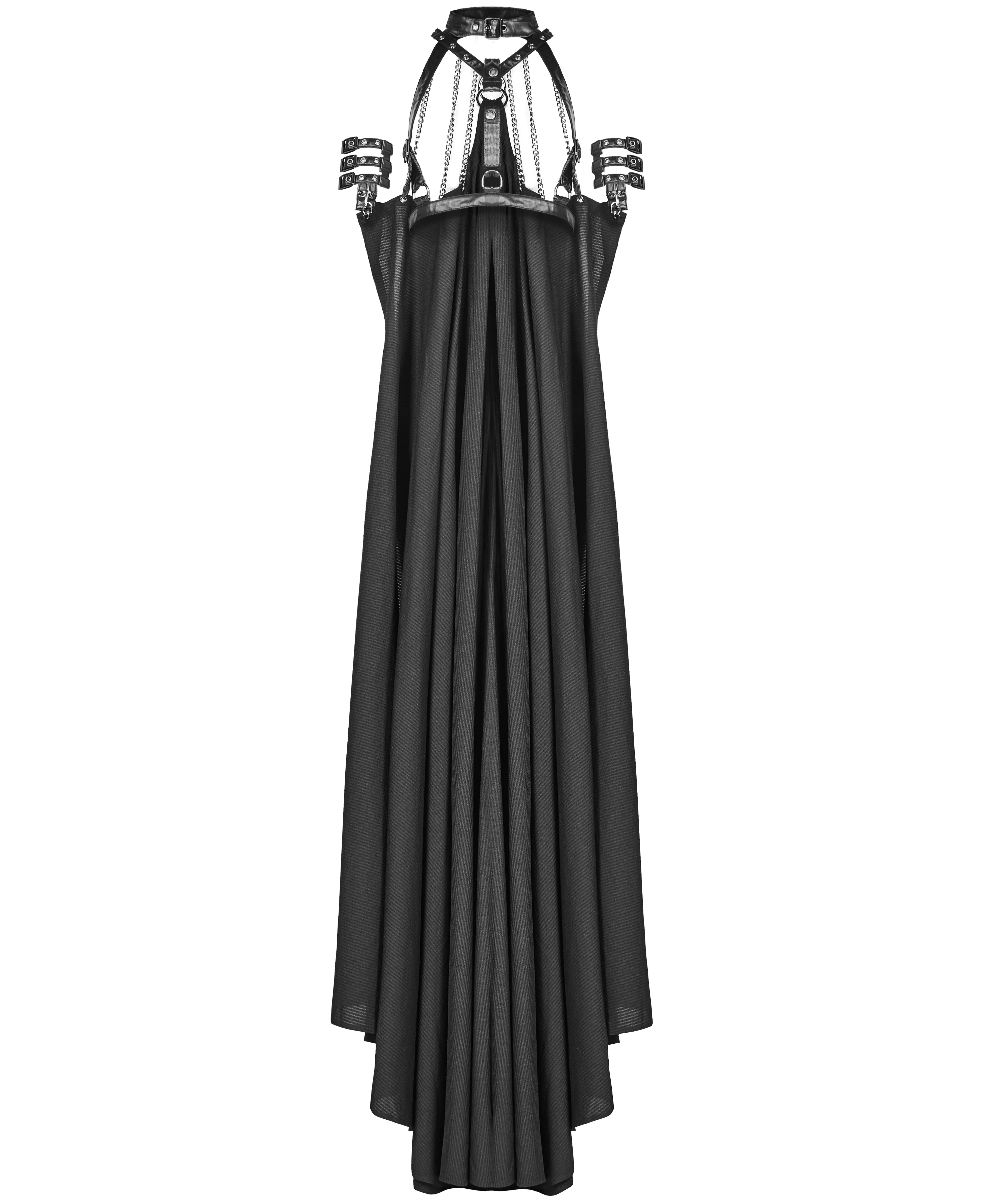 Punk Rave HellFire Womens Chained Harness & Cape