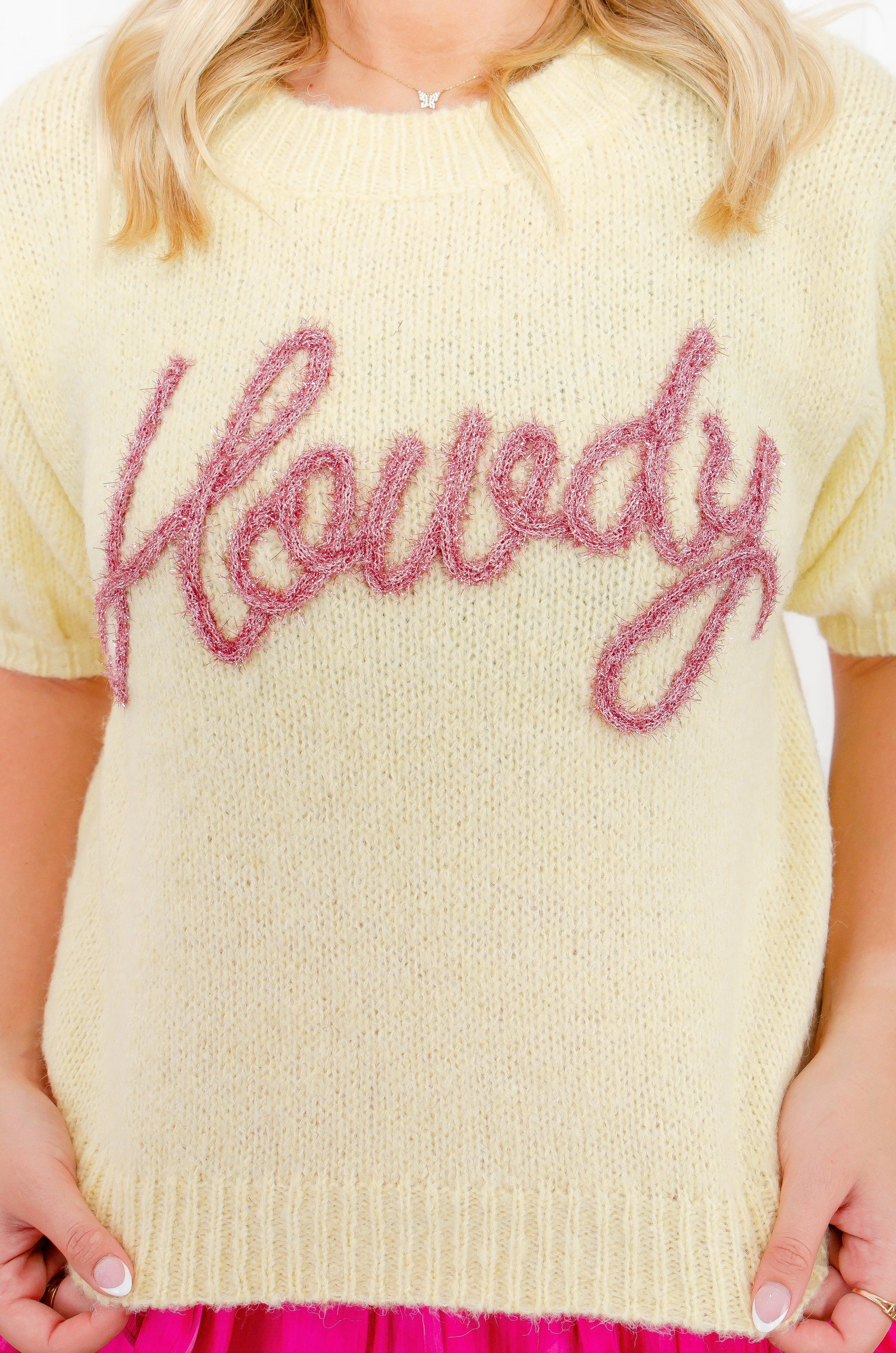 Queen of Howdy Puff Sleeve Sweater