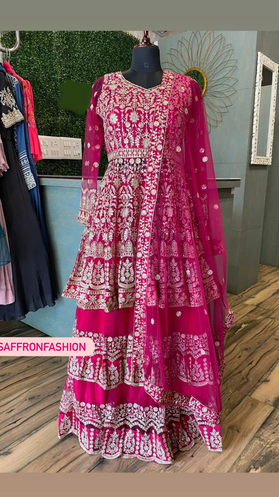 Rani styled peplum kurta