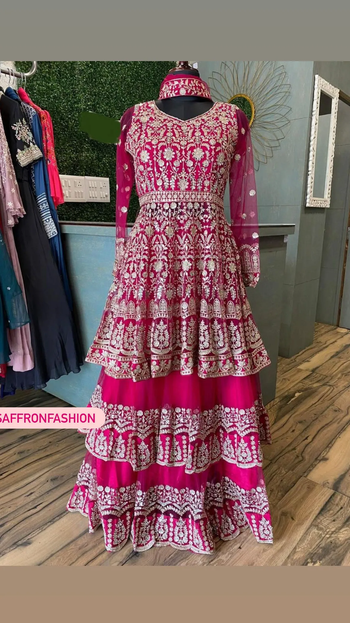 Rani styled peplum kurta