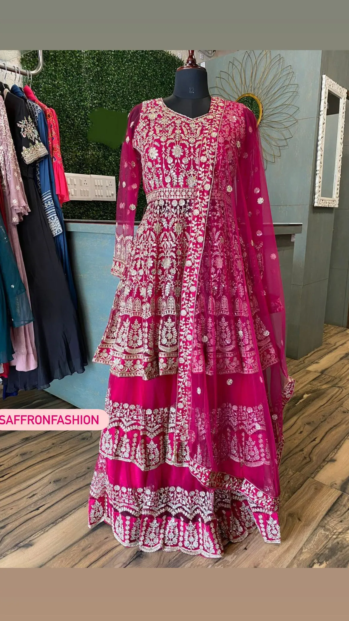 Rani styled peplum kurta