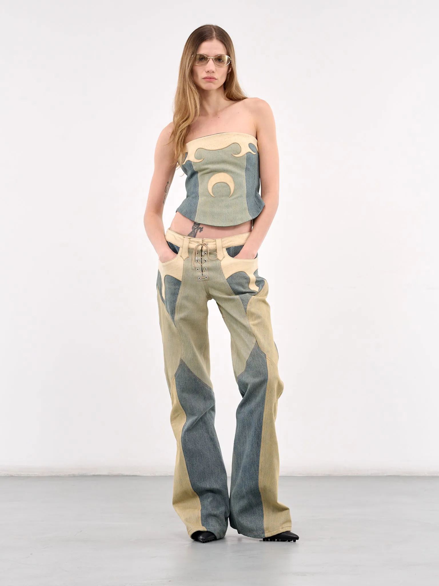 Regenerated Denim Jeans (WPA152A-UDEN0011-SAND)