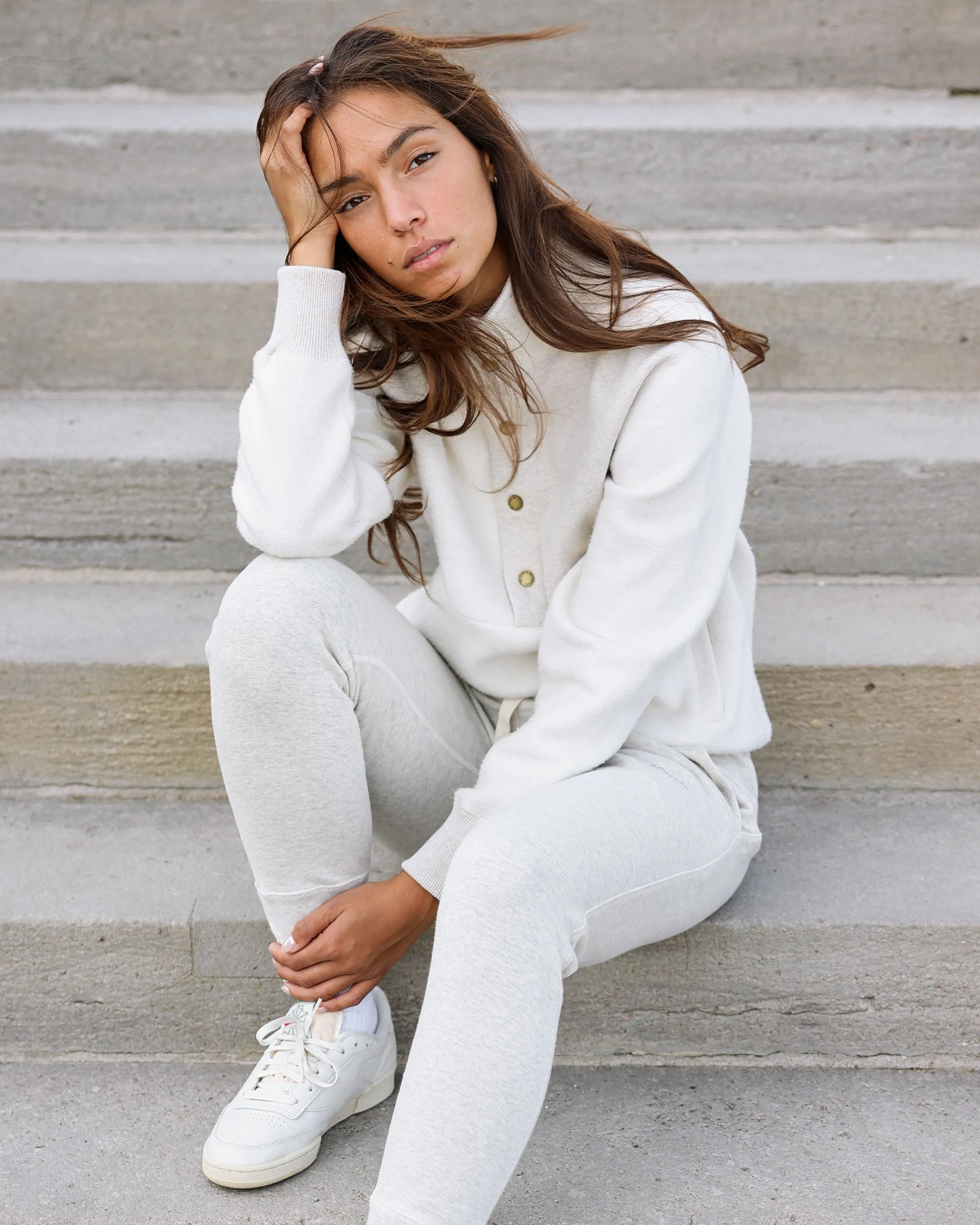 Reverse Fleece Pullover Eggshell - Unisex