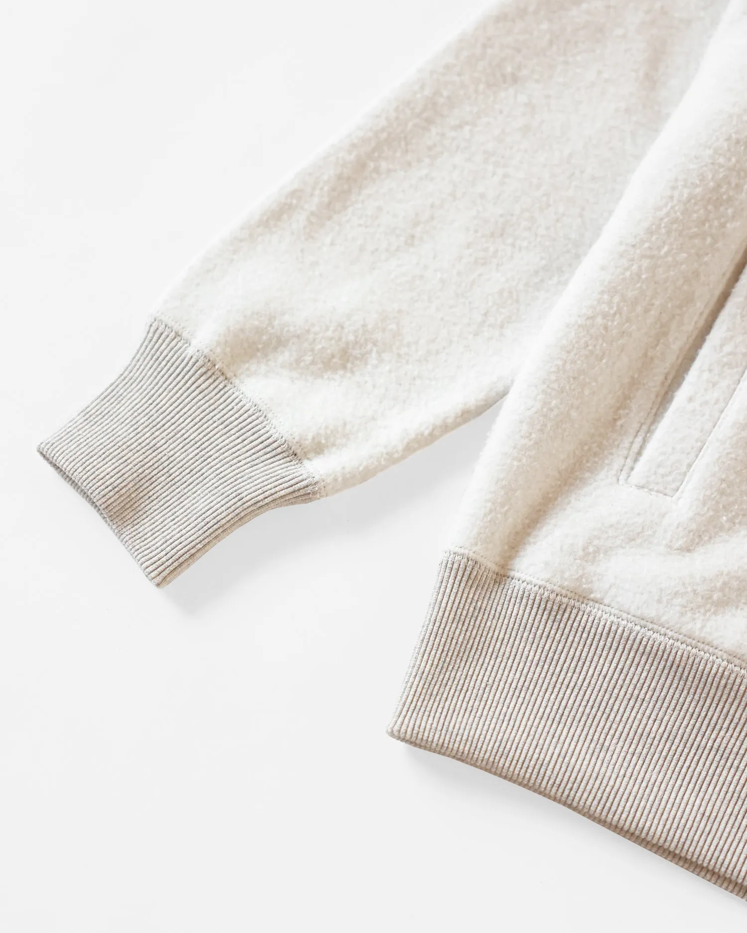 Reverse Fleece Pullover Eggshell - Unisex