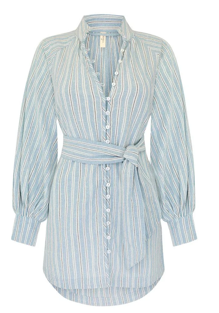 Rodeo Blouse Dress- Stripe