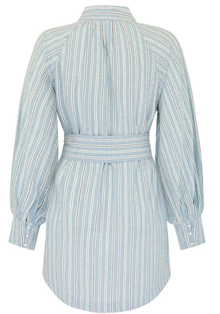 Rodeo Blouse Dress- Stripe