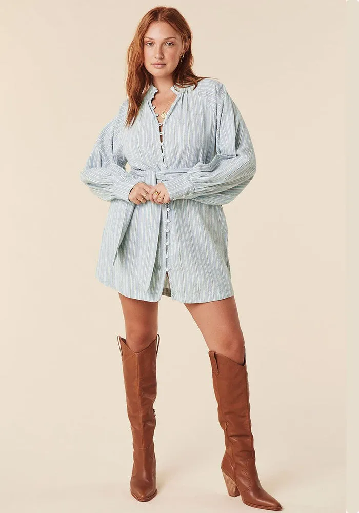 Rodeo Blouse Dress- Stripe