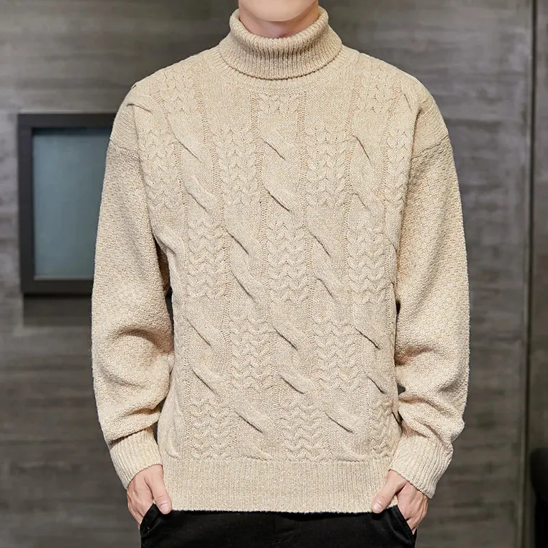 Rollkragen Männer Pullover Herren Stricken Pullover Pullover Männlichen Gestrickte Bodenbildung Shirt Herren Jumper Winter Kleidung für Mann Schildkröte Hals