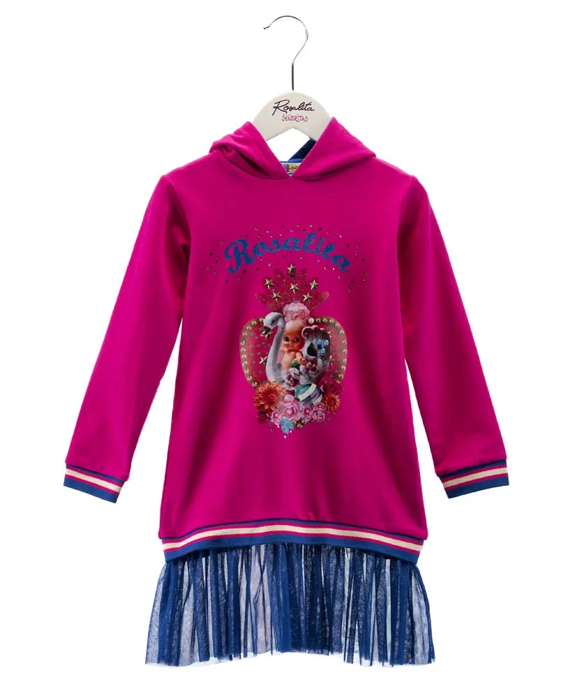ROSALITA SENORITAS Jungfrau Girls Hoodie Sweater Dress - CLEARANCE SALE