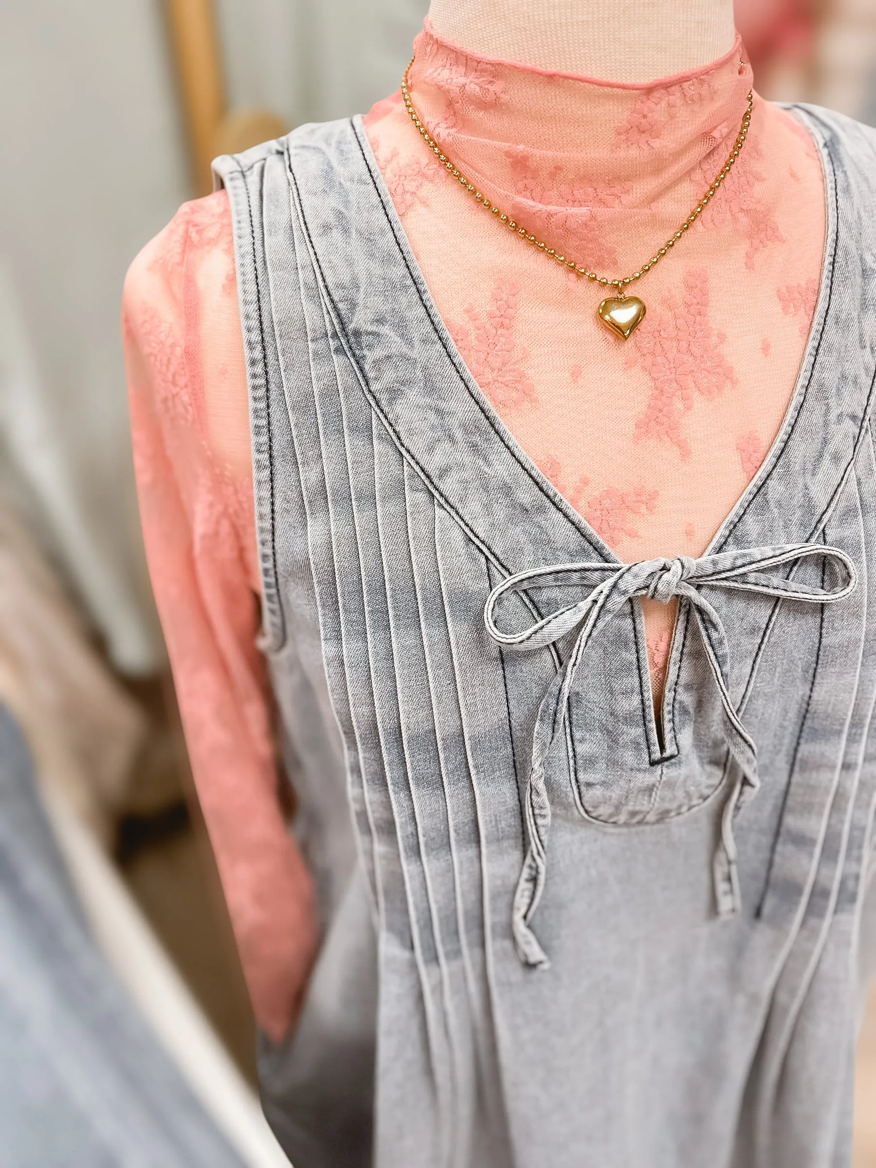 Rose Quartz Lace Long Sleeve