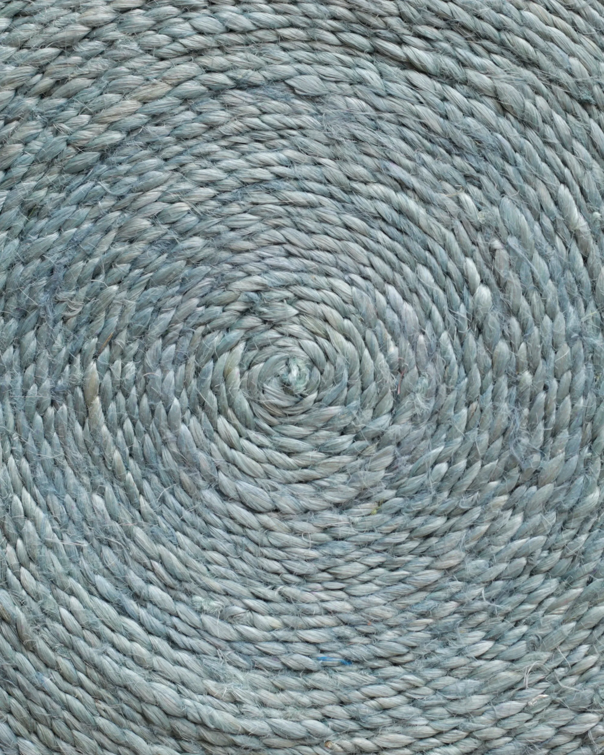 Round Jute Placemat, Set Of Four - Light Blue