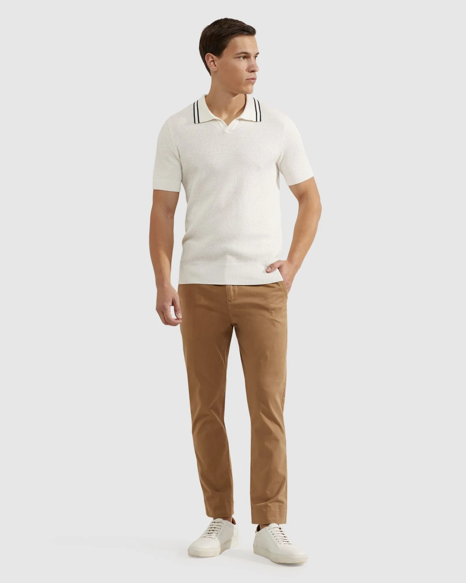 Ryan Organic Cotton Folded Cuff Chinos