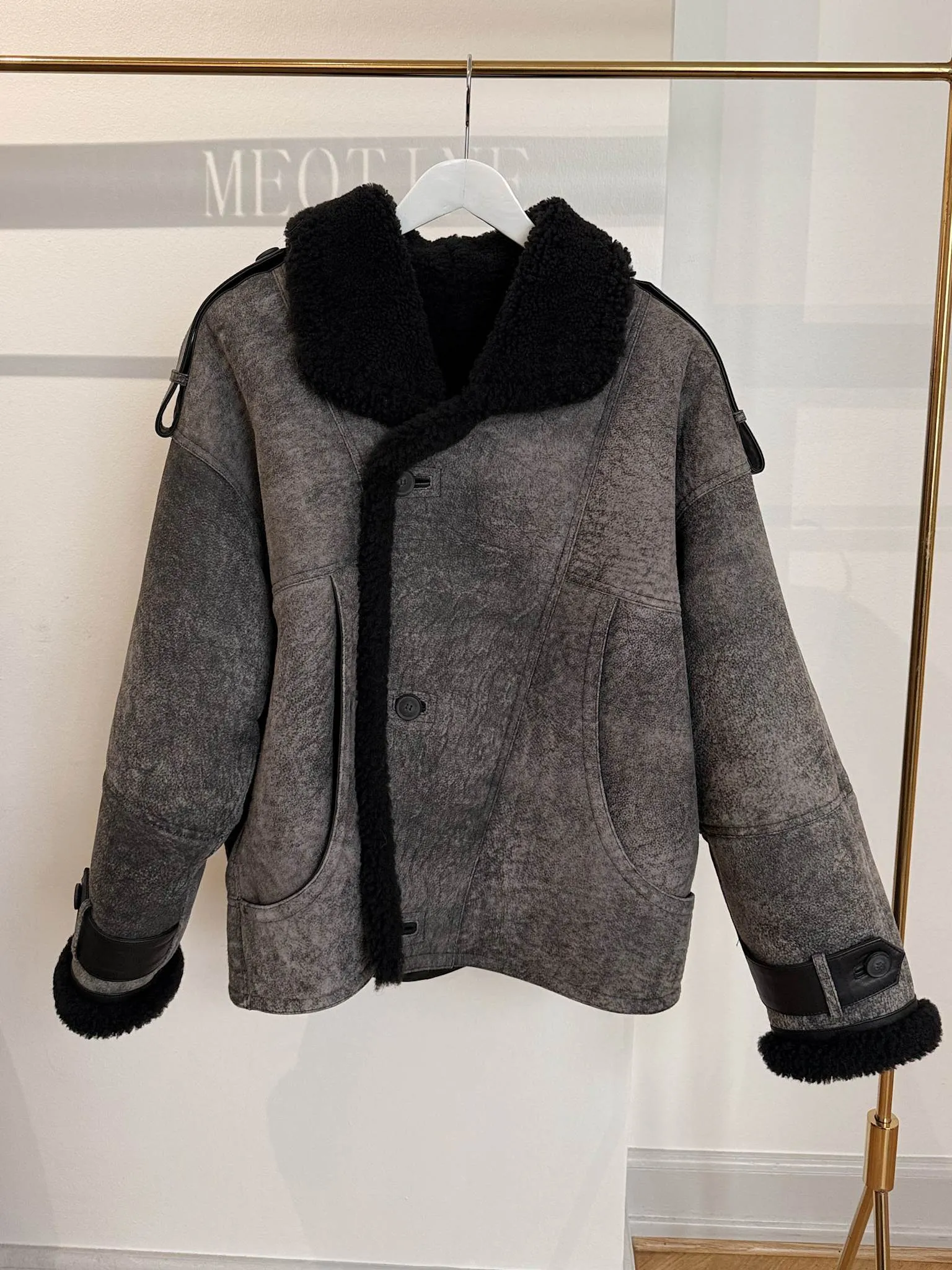 SAMPLE 3 - ZOE JACKET BLACK/GREY