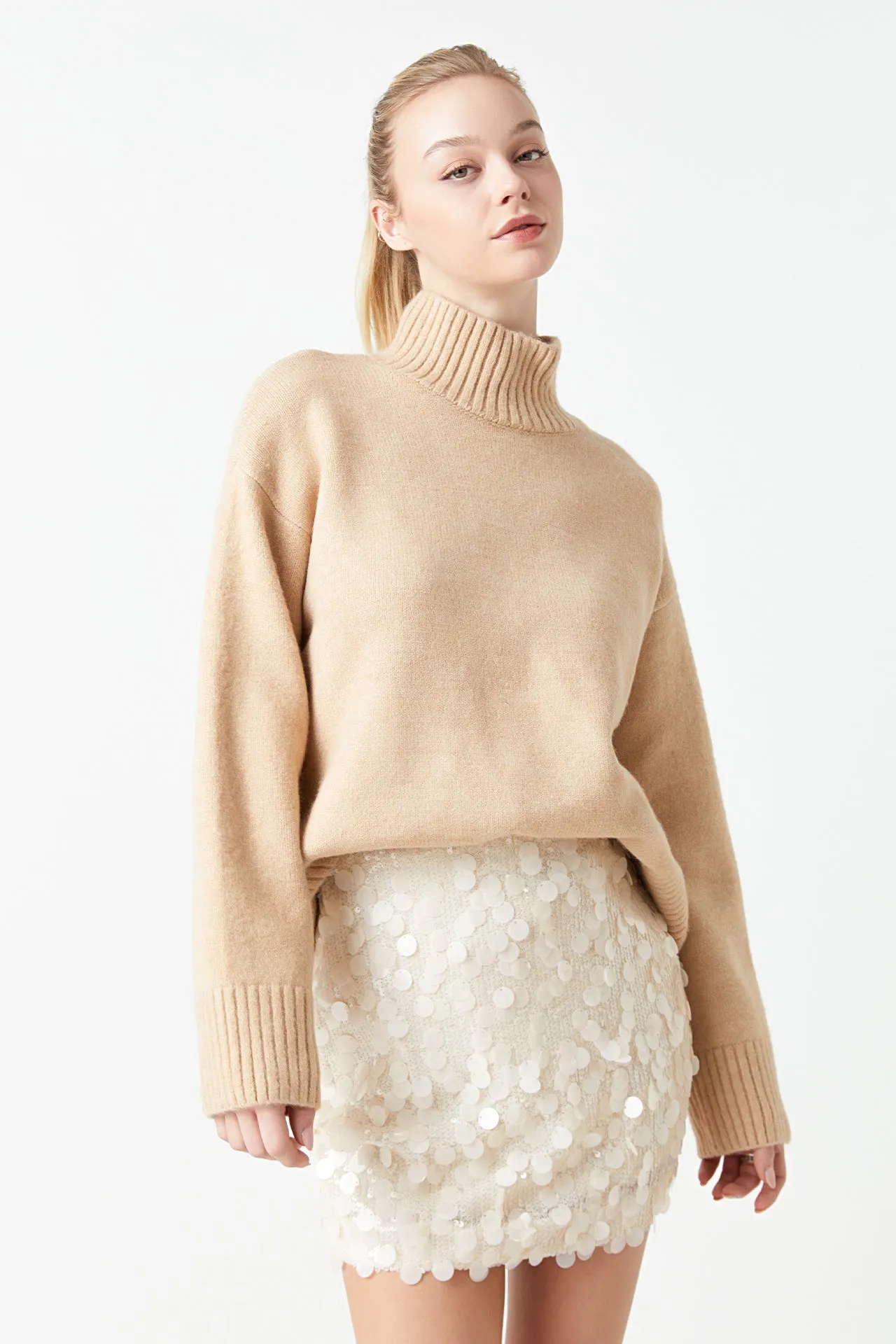 Sequin Mini Skirt