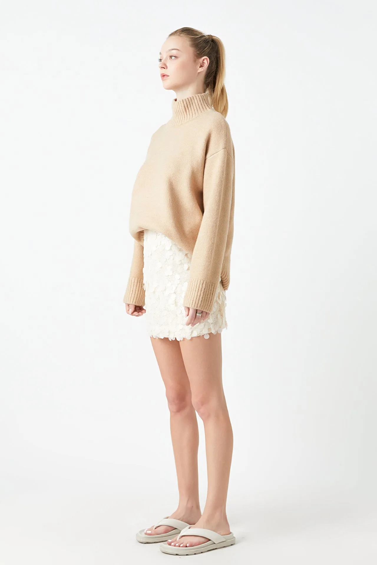 Sequin Mini Skirt