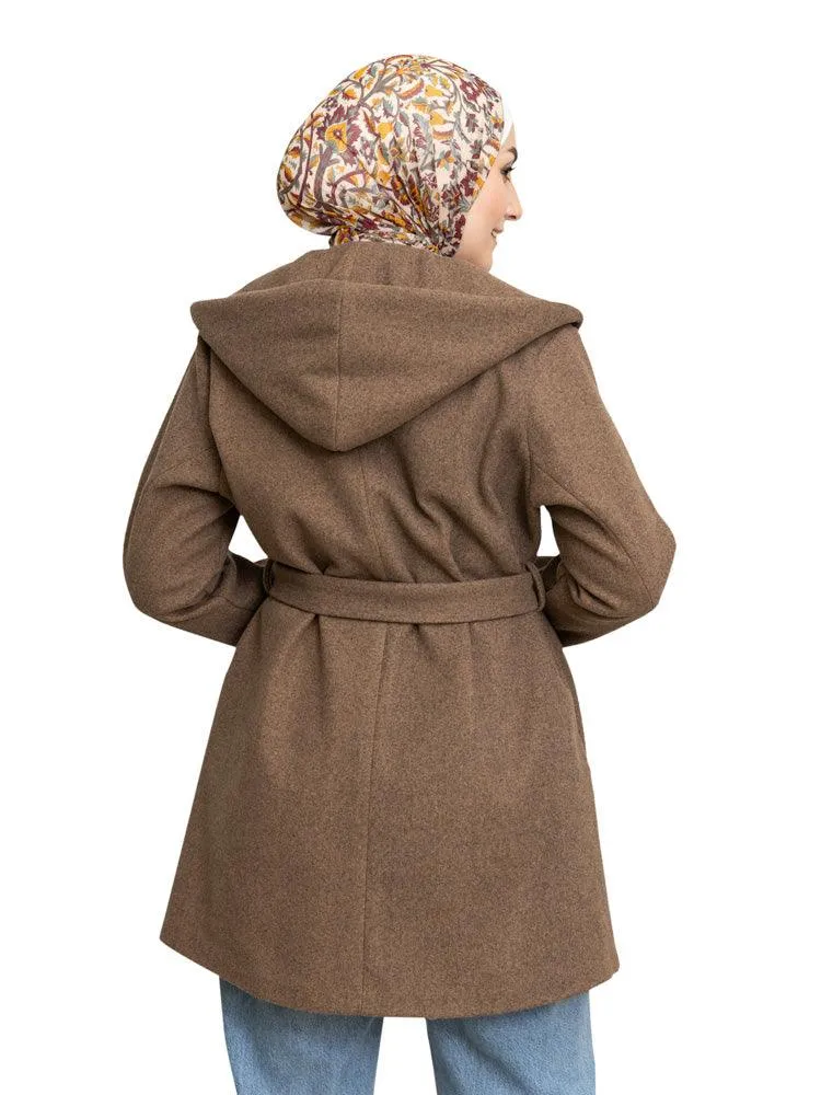 Sh-Brown Feather Jacket