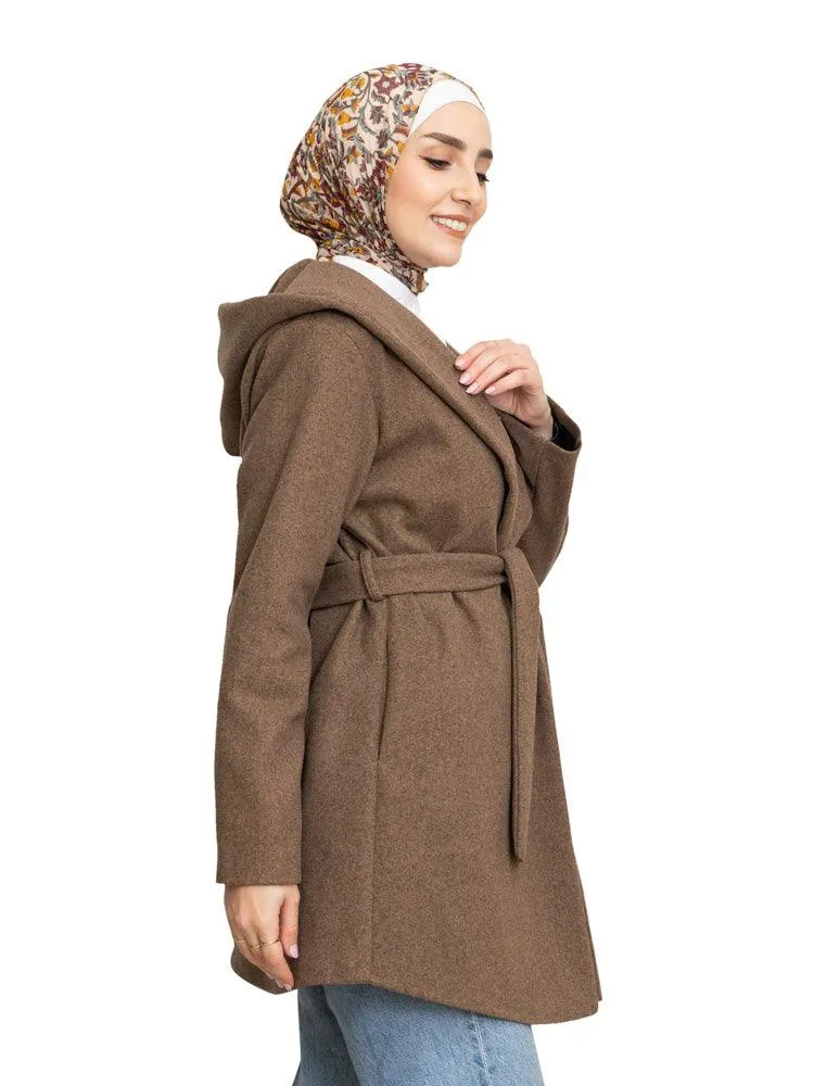 Sh-Brown Feather Jacket