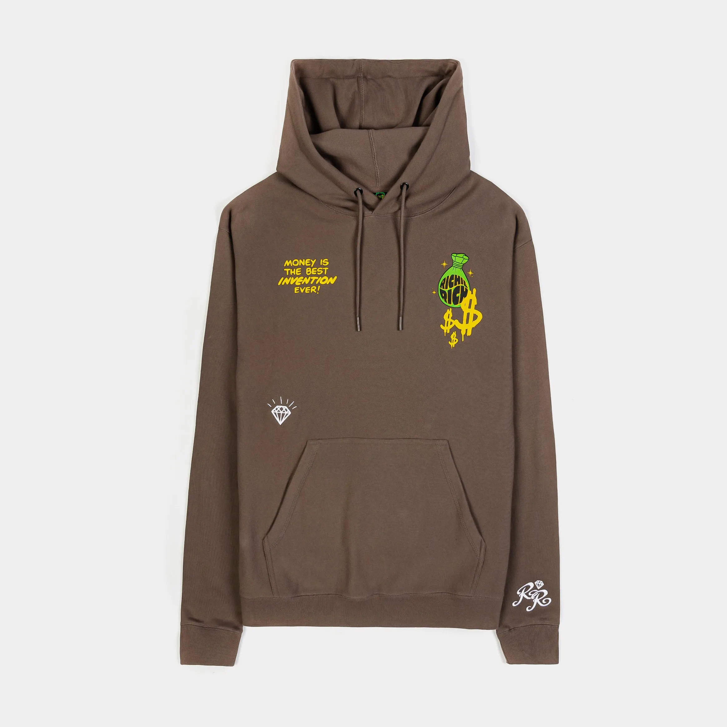 SP x Richie Rich Clean Money Pullover Mens Hoodie (Brown/White)