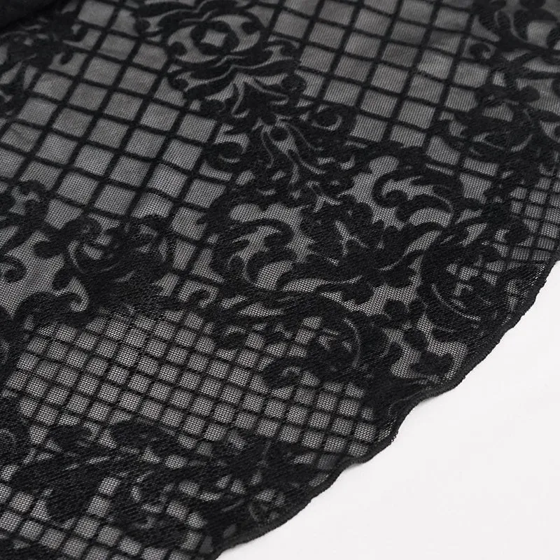 'Sparkle Witch' Side Laced Up Velvet Flared Gothic Pants