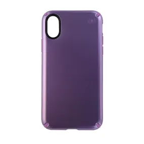 Speck Presidio Hybrid Case for Apple iPhone Xs and iPhone X - Metallic Purple