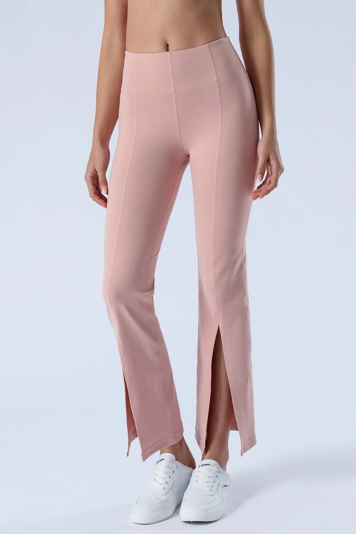 Split-Hem Flared Pants