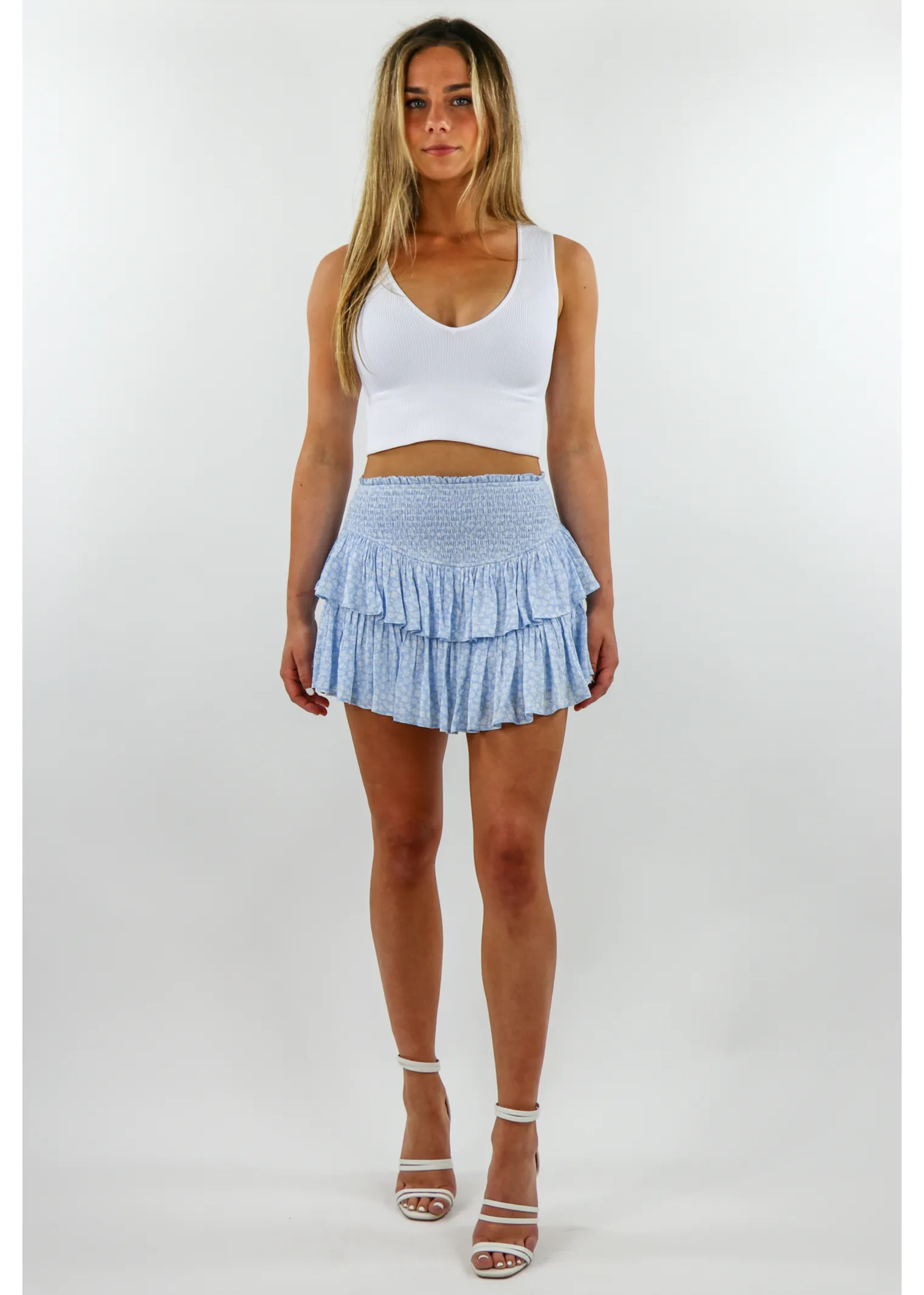 Sunshine Daydream Skirt ★ Baby Blue Floral