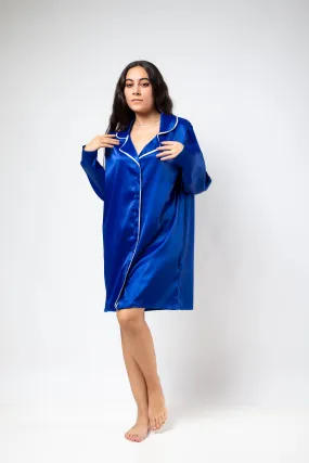 The Galaxy Shirt Dress - Blue