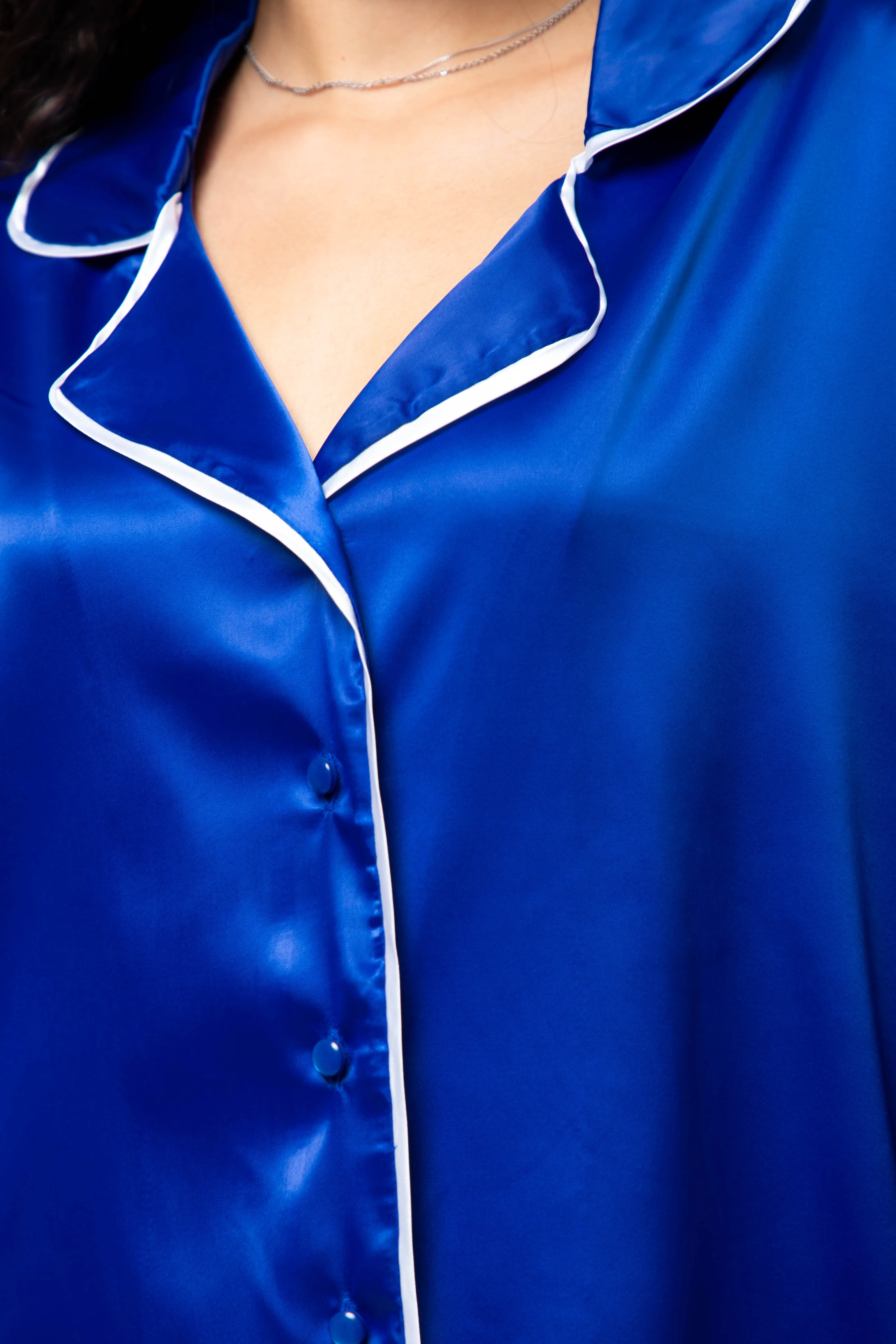 The Galaxy Shirt Dress - Blue
