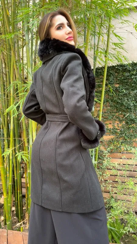 THE GLORIA FAUX FUR COAT