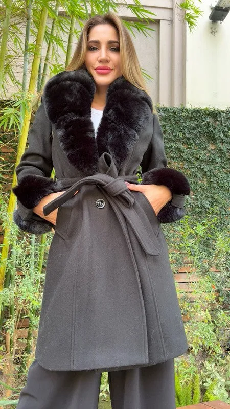 THE GLORIA FAUX FUR COAT