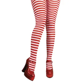 Tights - Red & White Candystripe (Min6)