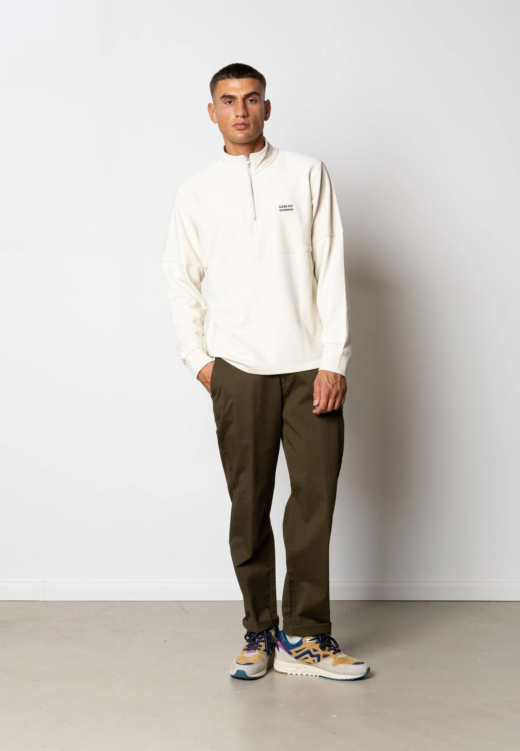 Tokyo twill chinos - Bottle Grøn