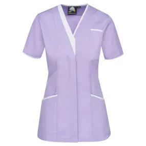 Tonia V-Neck Tunic | Lilac - White