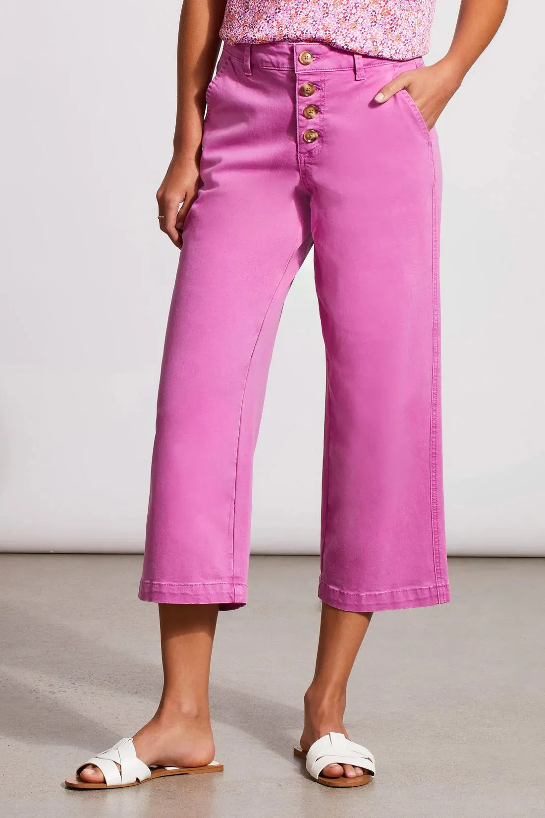Tribal 53650 Aubrey Button Fly Wide Let Jeans