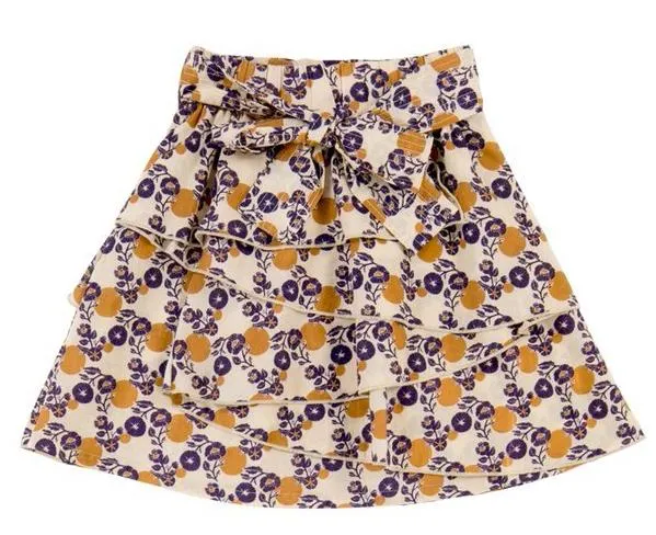 Tuchinda Barcelona-Georgia 2pc Print Layered Skirt Set